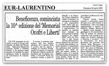 Articolo sul Nuovo Oggi