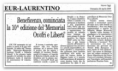 Articolo sul Nuovo Oggi